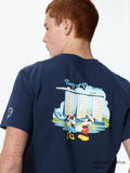 Mickey Mouse in Singapore UT (Short Sleeve Graphic T-Shirt) - NAVY