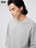 AIRism Cotton Striped T-Shirt Long Sleeve - WHITE
