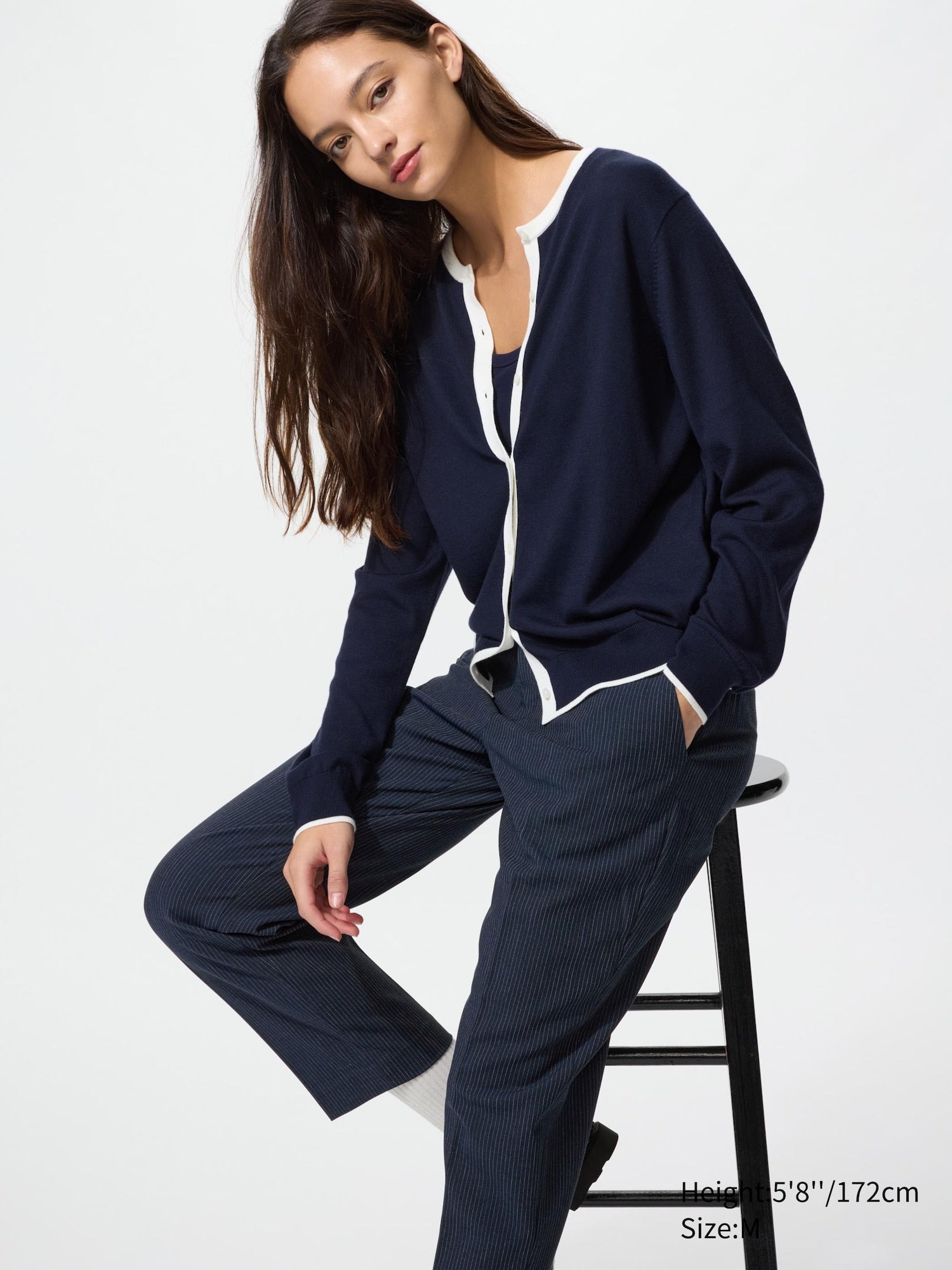 Smart Ankle Pants (Regular Length) - NAVY