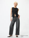 EZY Wide Straight Jeans - GRAY