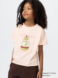 GIRLS mofusand UT (Short Sleeve Graphic T-Shirt) - PINK