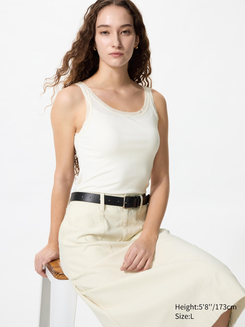 Soft Modal Sleeveless Top - OFF WHITE