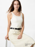 Soft Modal Sleeveless Top - OFF WHITE
