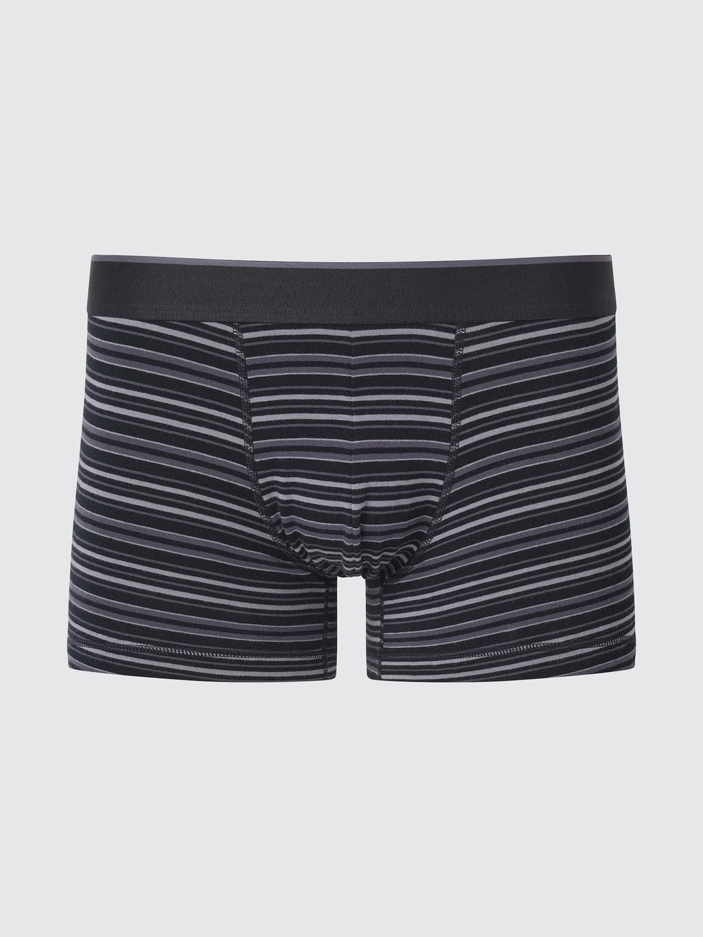Cotton Boxer Briefs (Low Rise) - BLACK