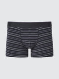 Cotton Boxer Briefs (Low Rise) - BLACK