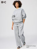 Sweat Straight Pants (Regular Length) - GRAY