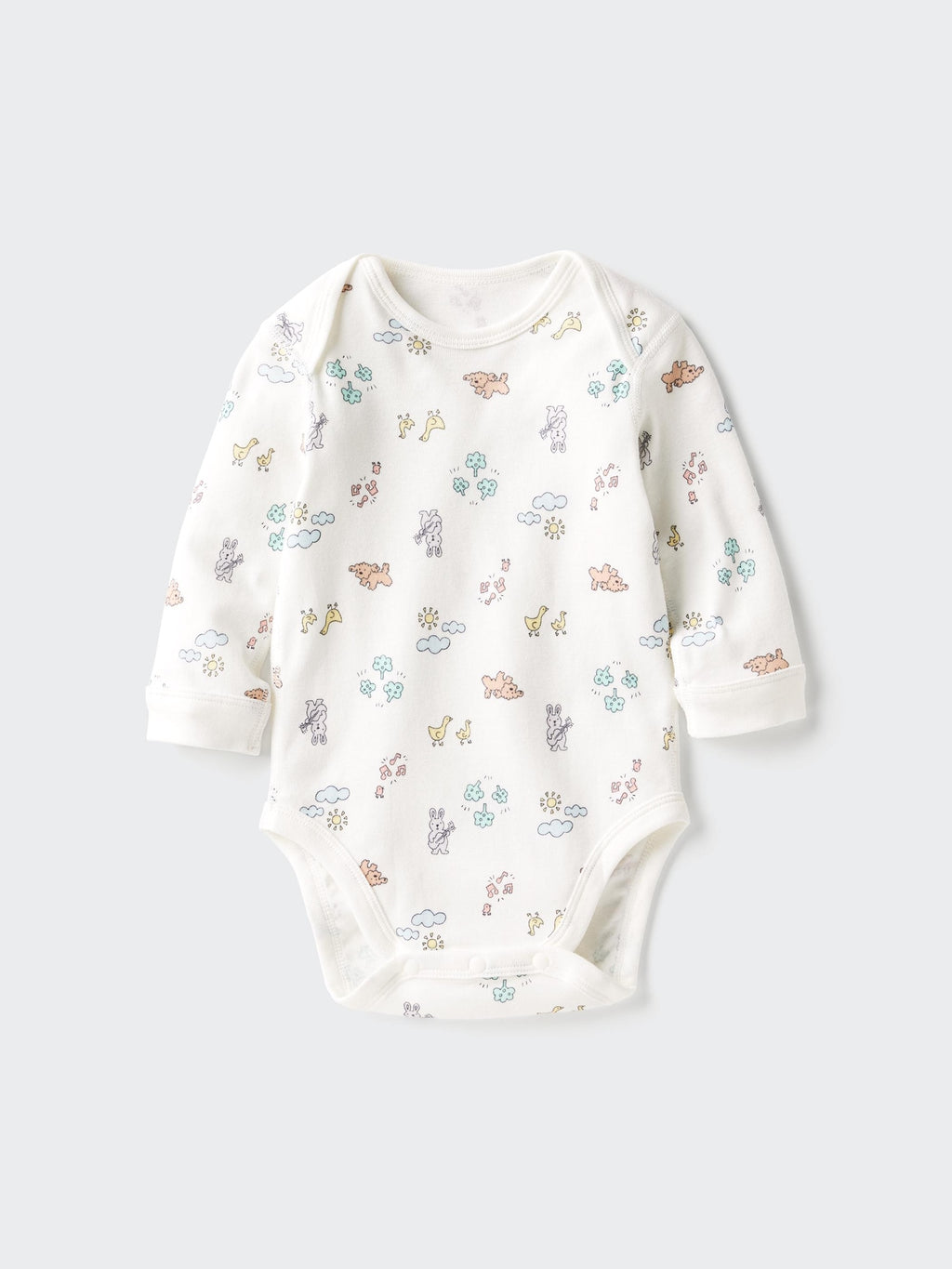 Bodysuit Long Sleeve Printed - OFF WHITE