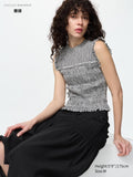 Shirring T Sleeveless - OFF WHITE