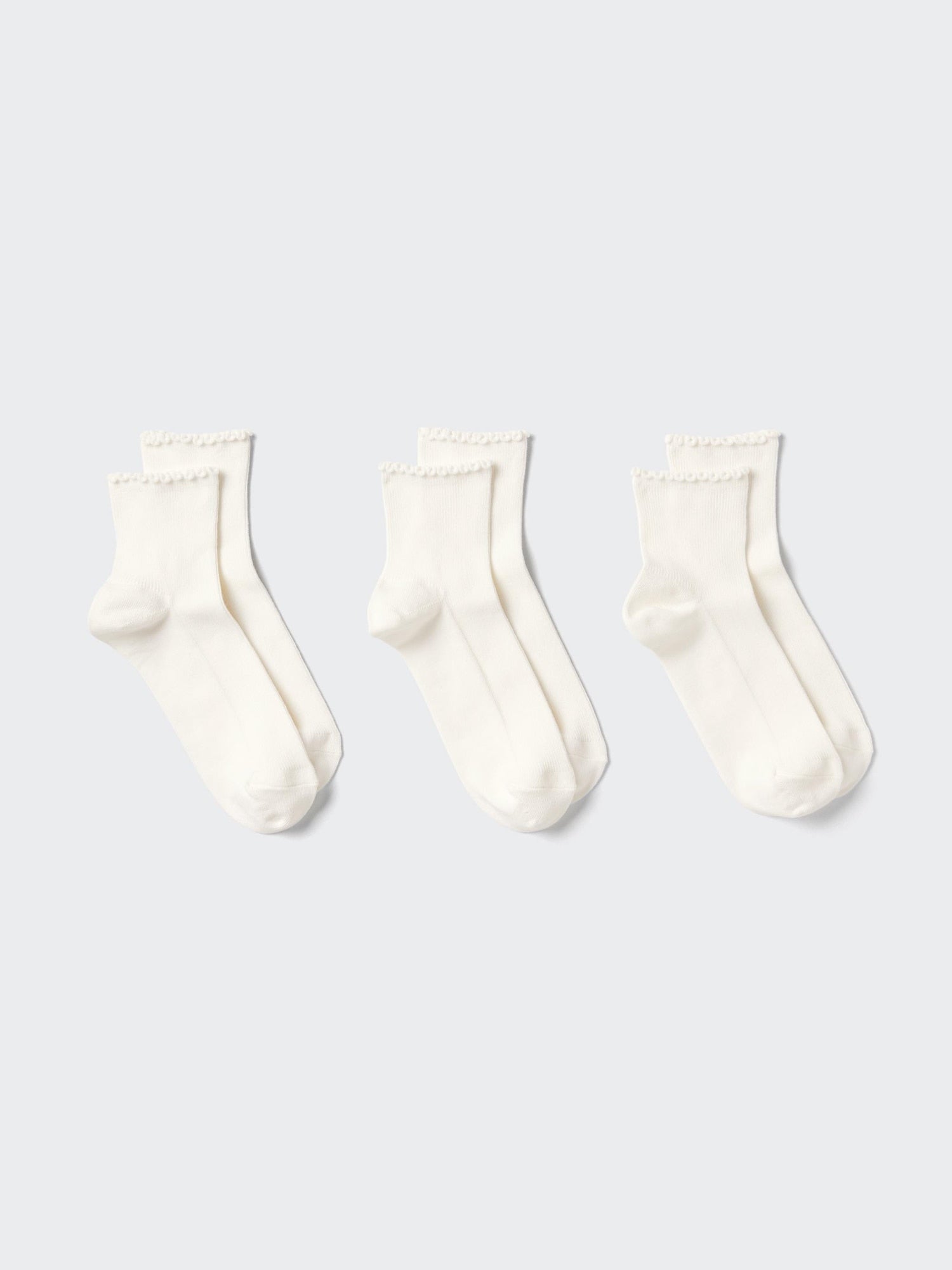 Regular Socks 3 Pairs Crew Mellow - BLACK
