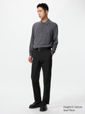 Miracle Air Pants (Cotton Like) (Length: 76・85cm) (Co-ord) - BLACK