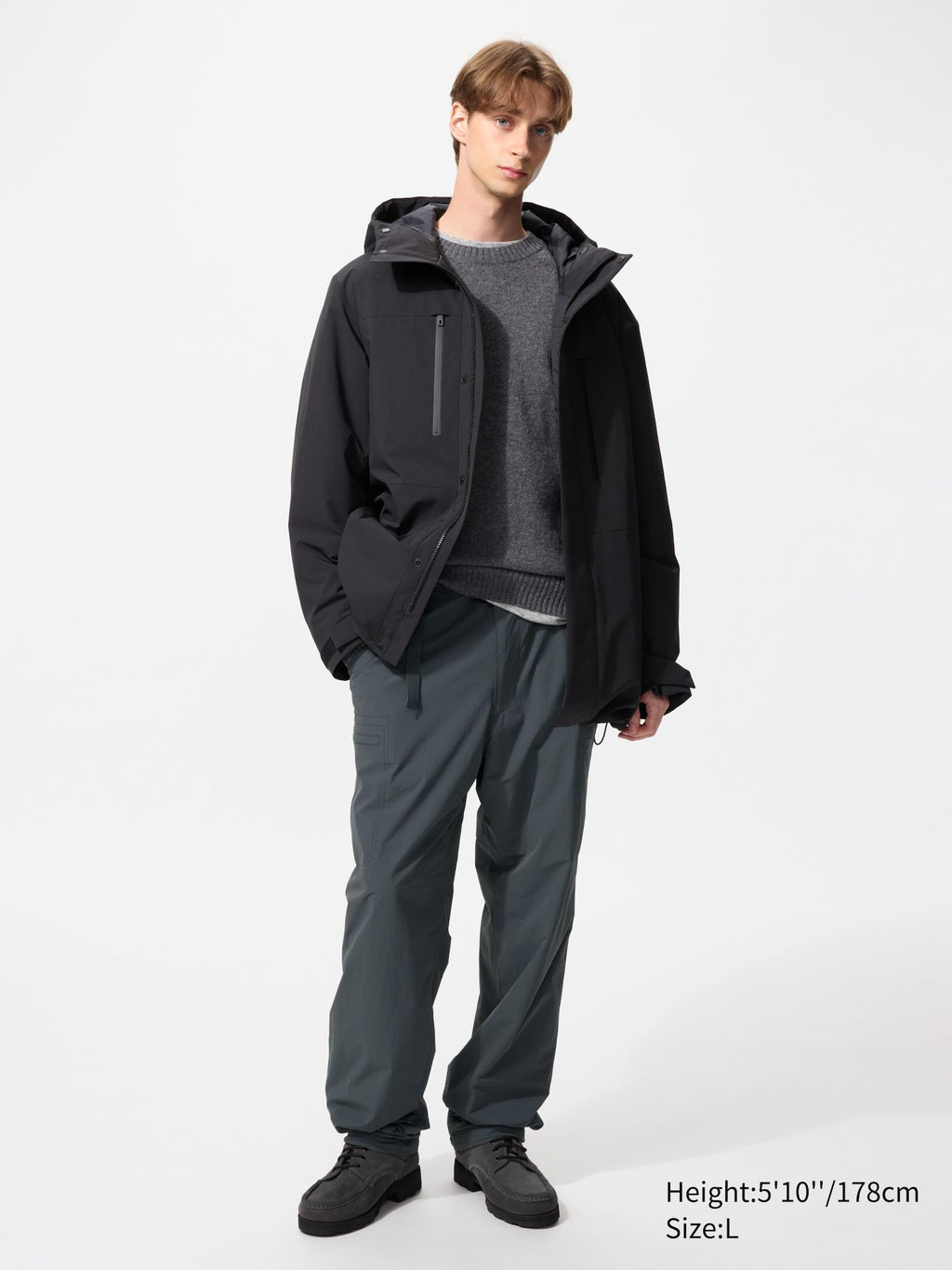 Warm Lined Pants (Longer Length) - GRAY