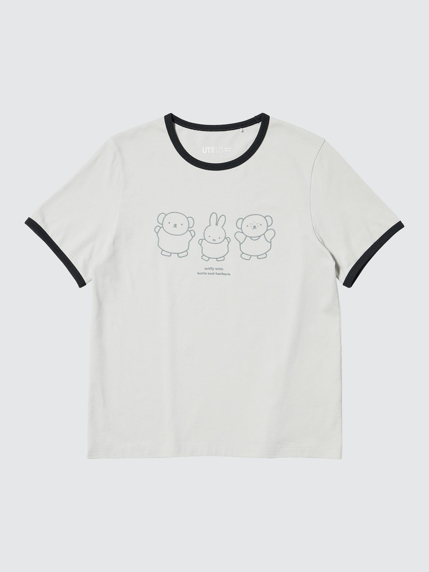 miffy in bloom UT (Short Sleeve Graphic T-Shirt) - LIGHT GRAY