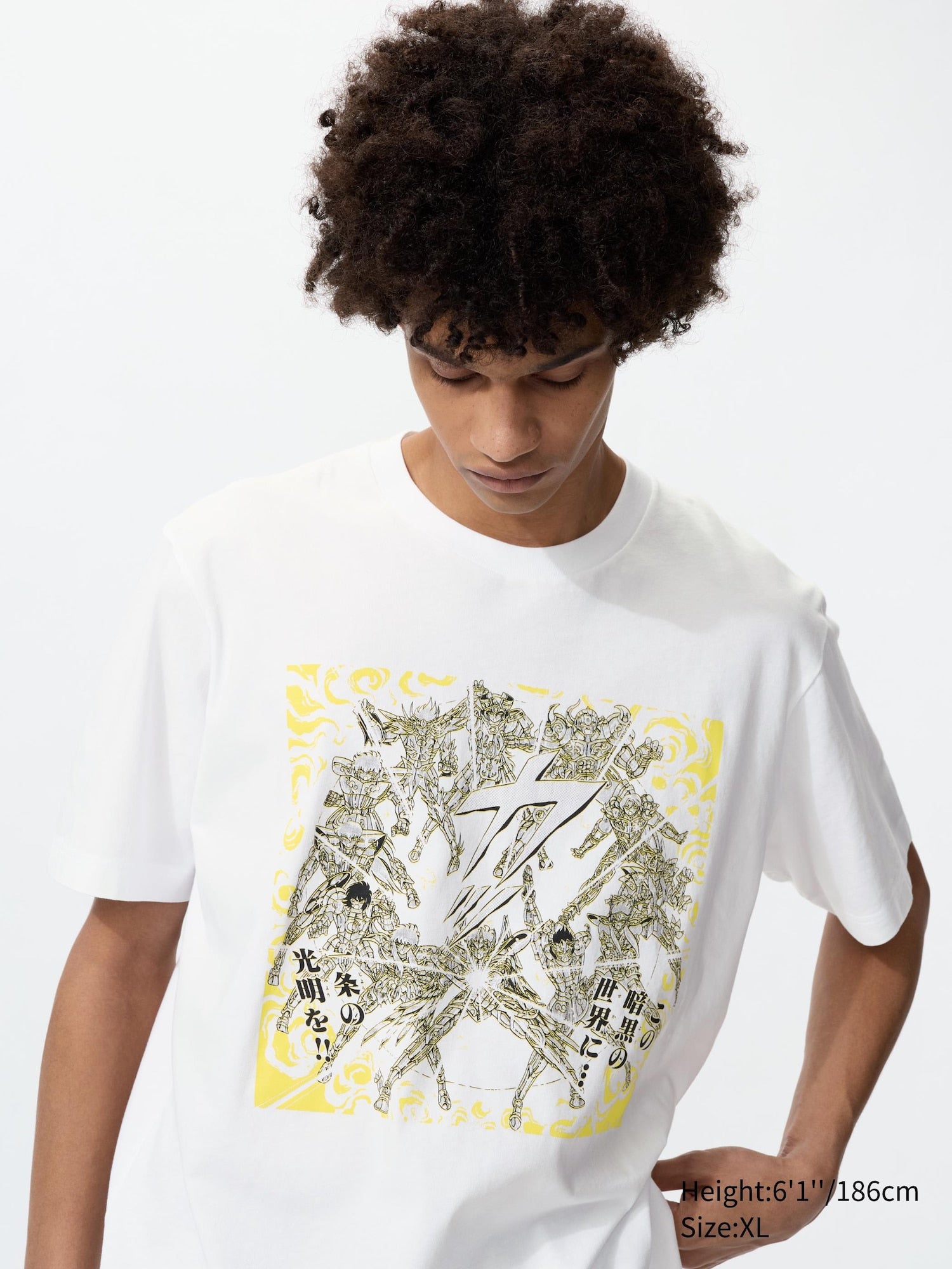 MANGA 100th UT - Saint Seiya Knights of the Zodiac (Short Sleeve Graphic T-Shirt) - WHITE