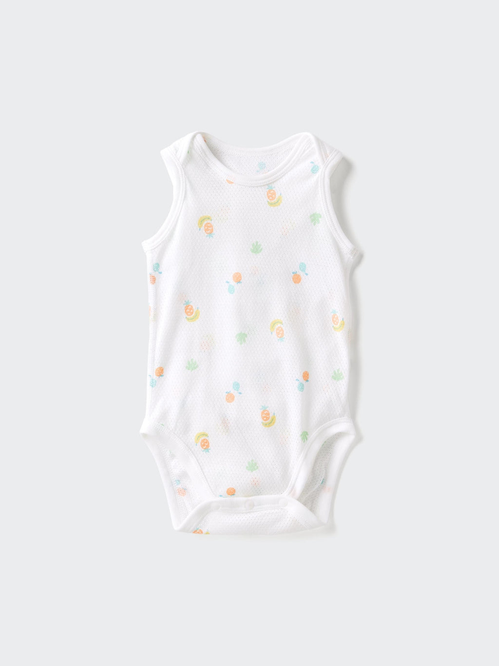 Cotton Mesh Bodysuit Sleeveless - OFF WHITE