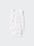 Cotton Mesh Bodysuit Sleeveless - OFF WHITE