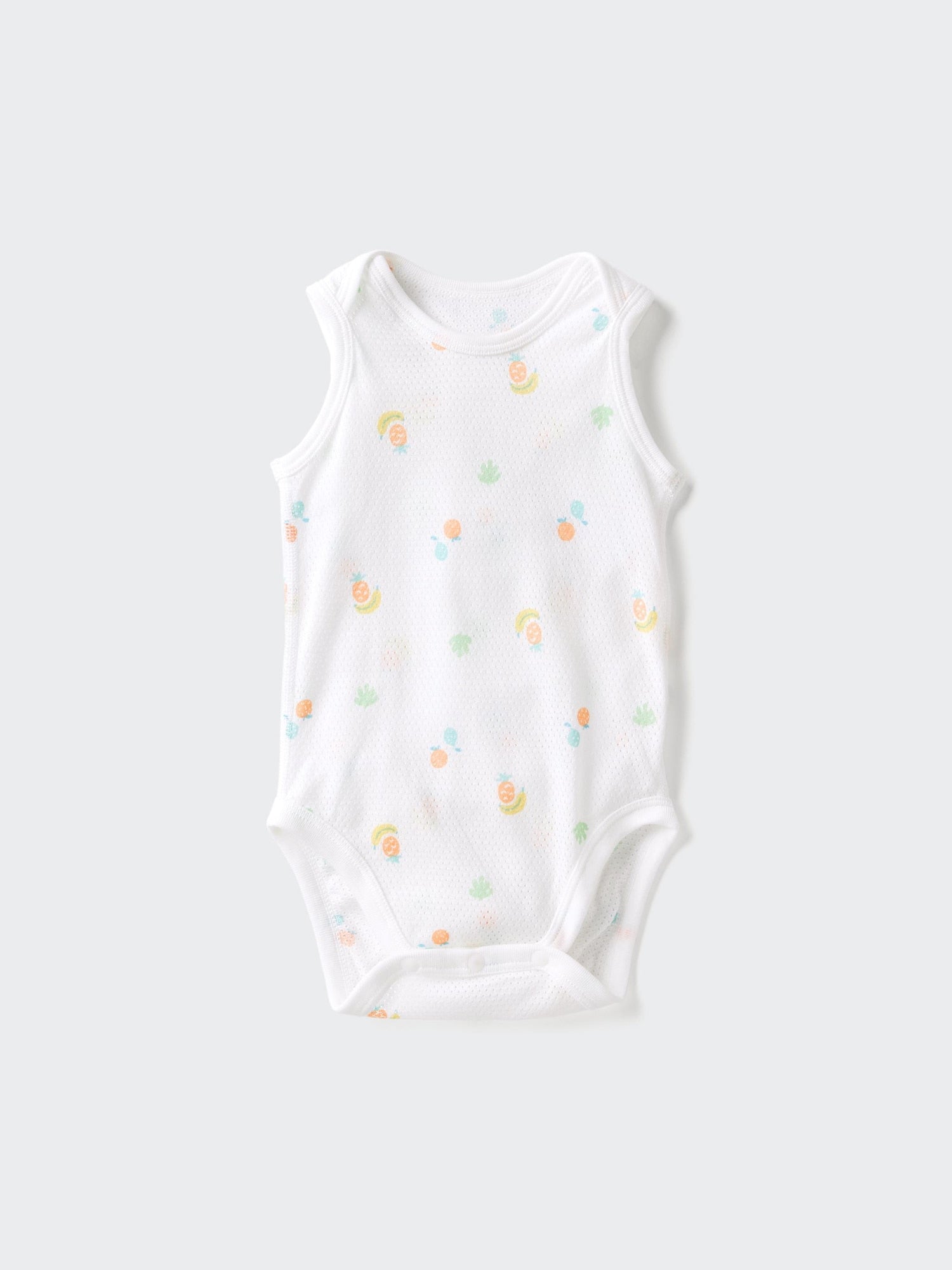 Cotton Mesh Bodysuit Sleeveless - OFF WHITE