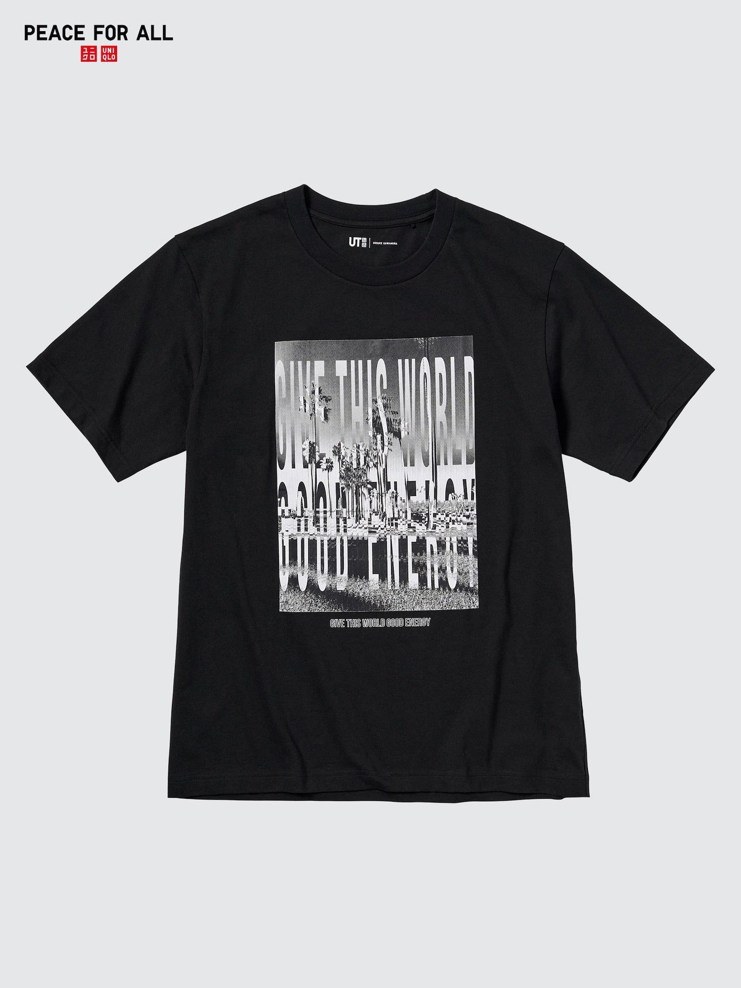 PEACE FOR ALL Kosuke Kawamura Short Sleeve T-Shirt - BLACK