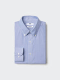 Super Non Iron Slim Fit Shirt Long Sleeve (Button-down) - BLUE