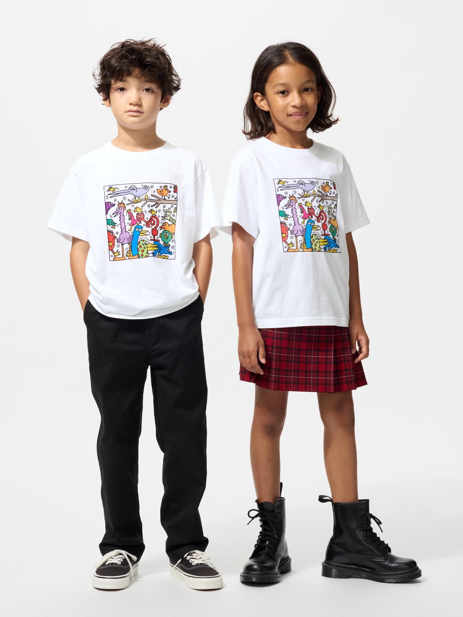 KIDS NY POP ART UT (Short Sleeve Graphic T-Shirt) - WHITE