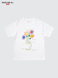 PEACE FOR ALL Pablo Picasso Short Sleeve T-Shirt - WHITE