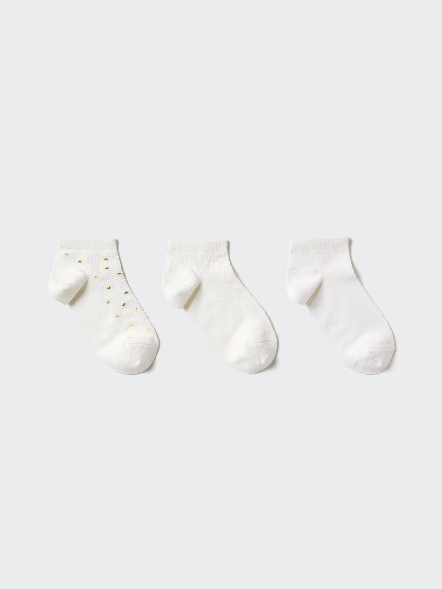Short Socks 3 Pairs - OFF WHITE