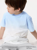 KIDS DRY-EX Crew Neck T-Shirt Print - BLUE
