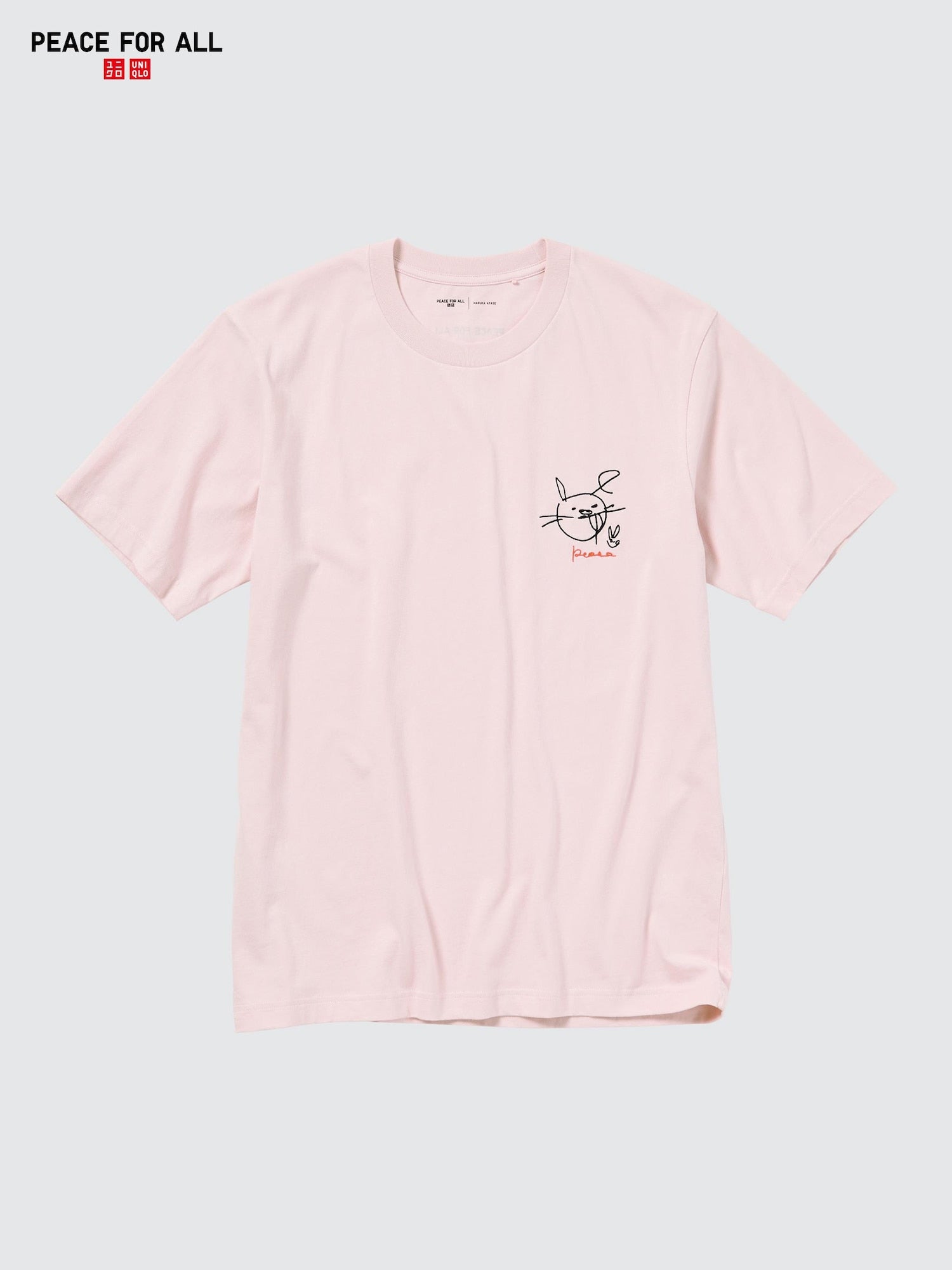 PEACE FOR ALL Haruka Ayase Short Sleeve T-Shirt - PINK