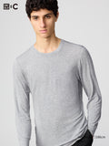 HEATTECH Extra Warm Cashmere Blend Crew Neck T-Shirt - GRAY