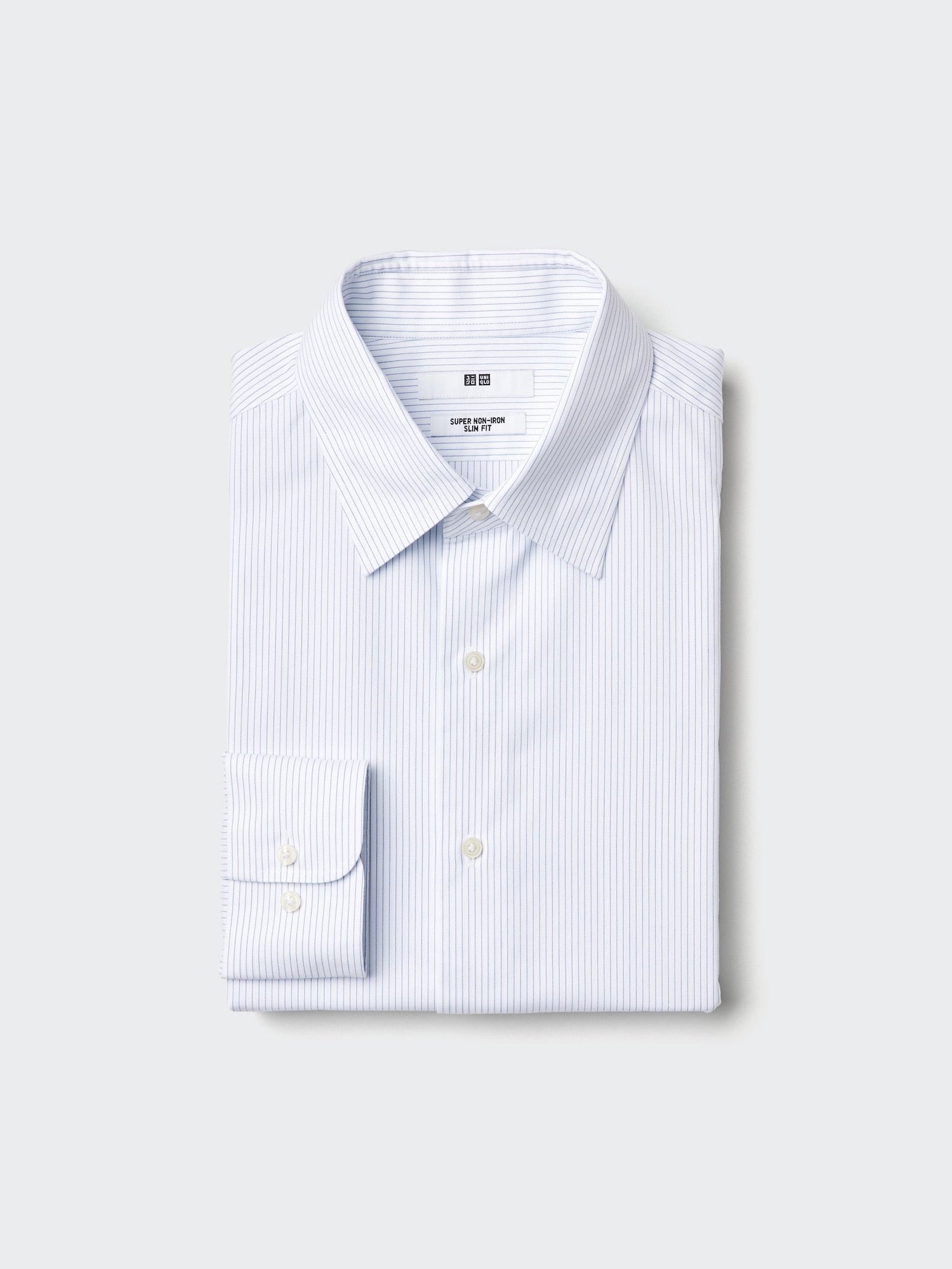 Super Non Iron Slim Fit Shirt Long Sleeve (Regular) - BLUE