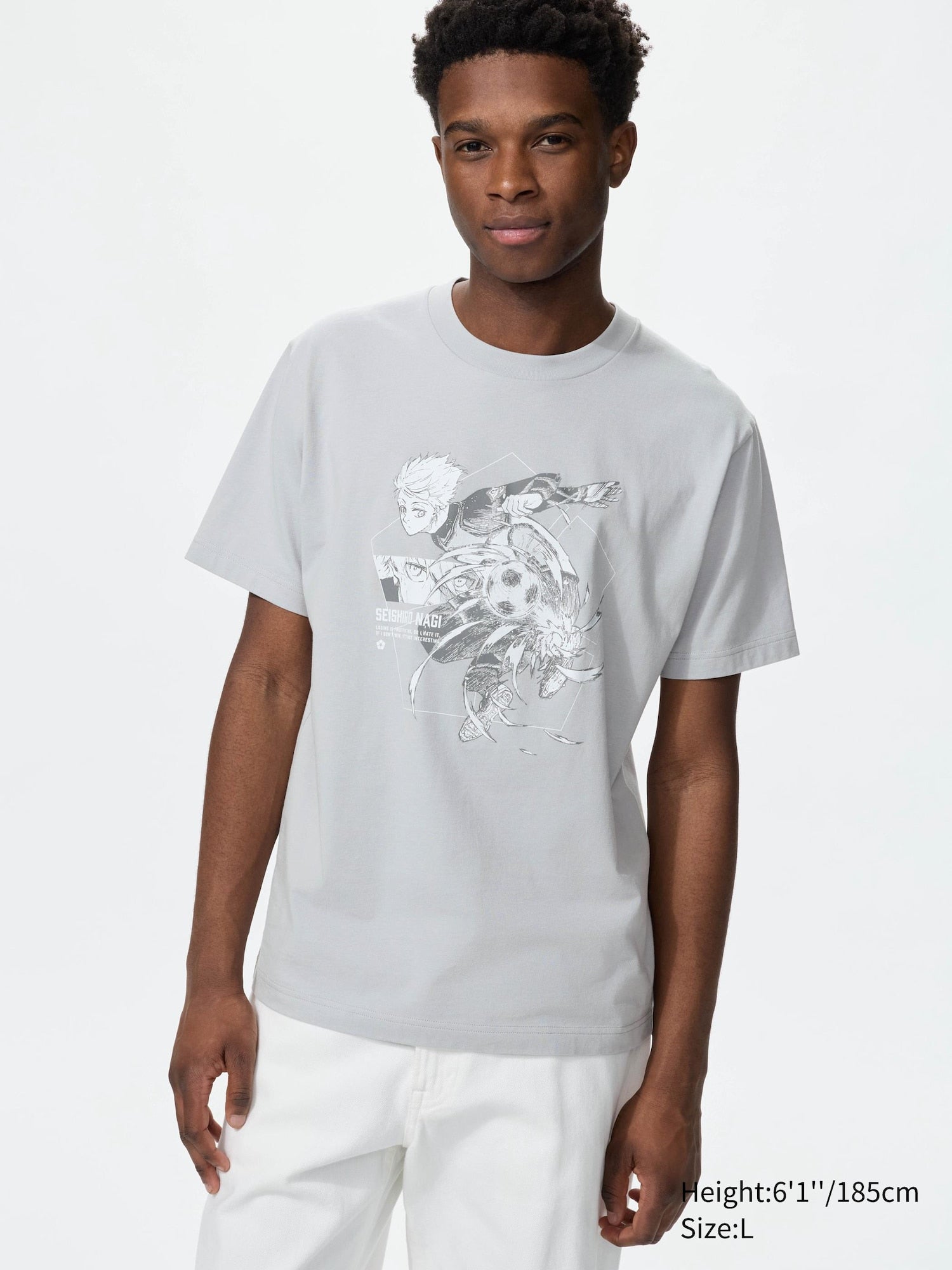 BLUE LOCK UT (Short Sleeve Graphic T-Shirt) - GRAY