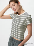 Mini Short Sleeve T-Shirt Striped - OFF WHITE