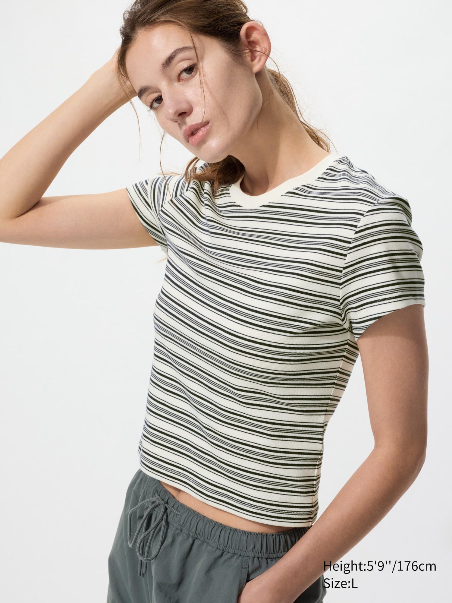 Mini Short Sleeve T-Shirt Striped - OFF WHITE
