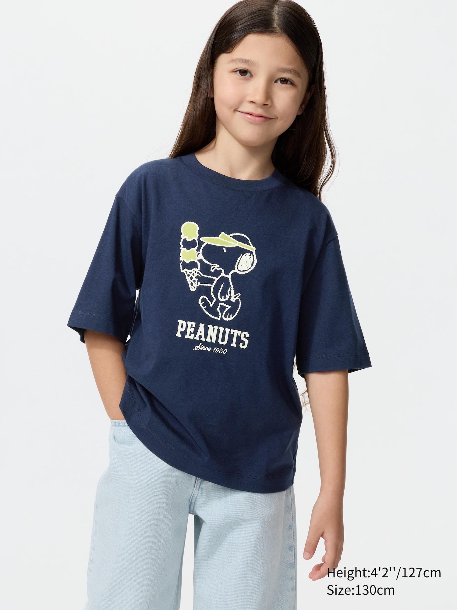 GIRLS PEANUTS UT (Short Sleeve Graphic T-Shirt) - NAVY
