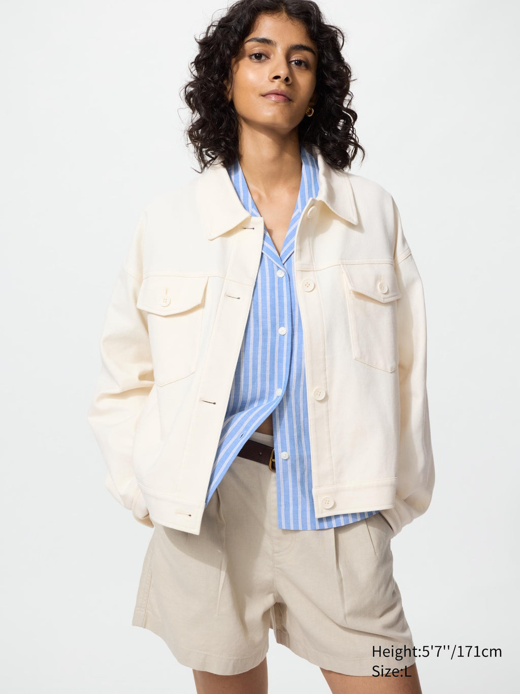Jersey Relaxed Jacket - OFF WHITE