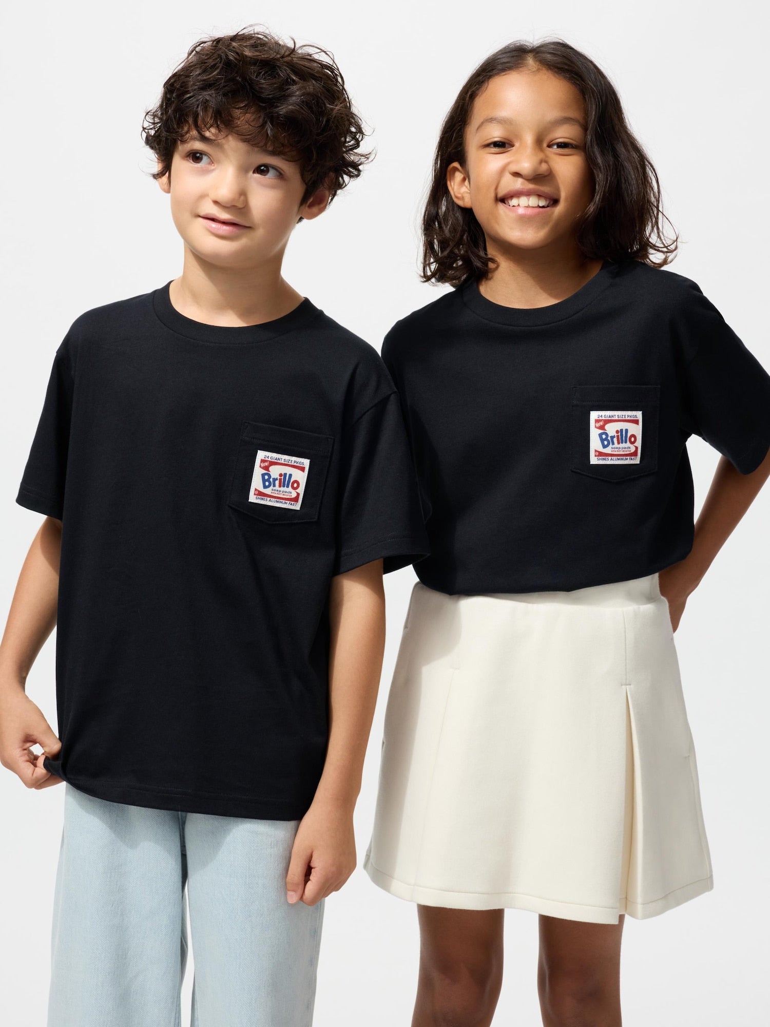 KIDS NY POP ART UT (Short Sleeve Graphic T-Shirt) - BLACK
