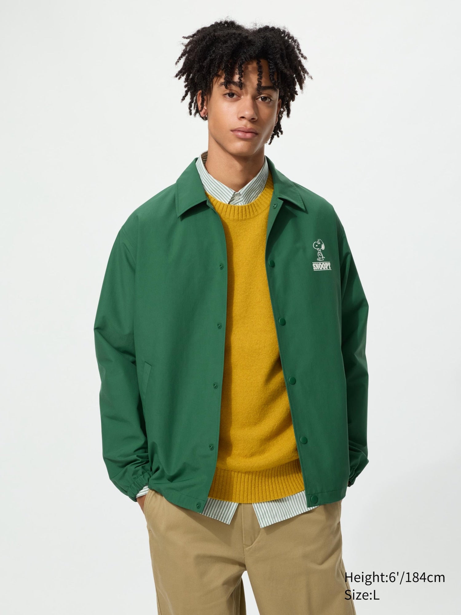 PEANUTS Coach Jacket - GREEN