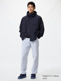 Stretch Easy Ankle Pants Seersucker - BLUE