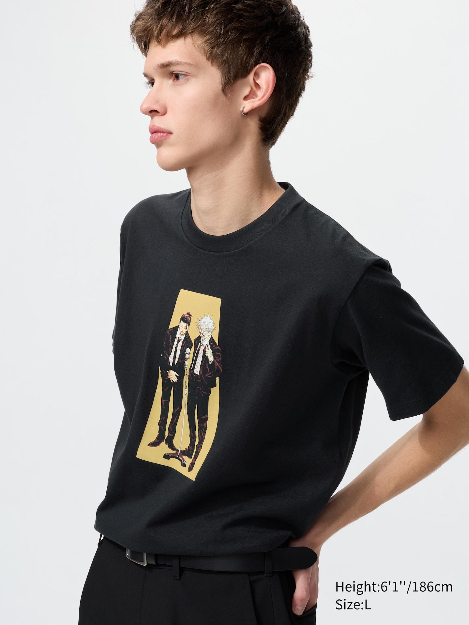 MANGA 100th UT - Jujutsu Kaisen (Short Sleeve Graphic T-Shirt) - BLACK