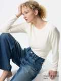 HEATTECH Ultra Warm Crew Neck T-Shirt - OFF WHITE