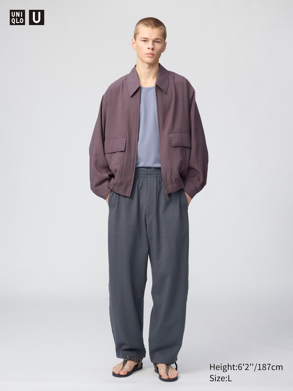Sweat Curved Pants - GRAY