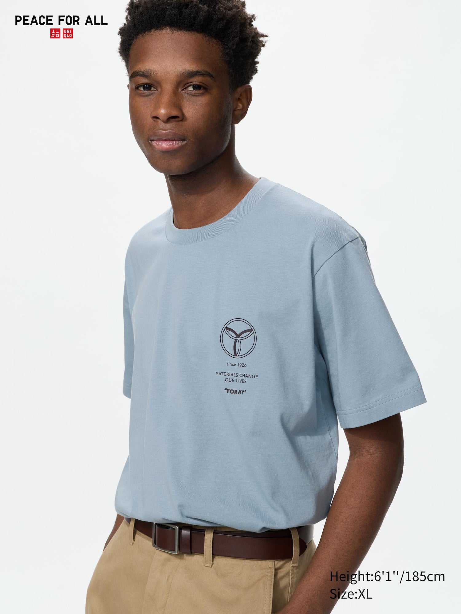 PEACE FOR ALL TORAY Short Sleeve T-Shirt - GRAY