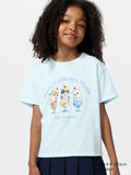 GIRLS mofusand UT (Short Sleeve Graphic T-Shirt) - LIGHT BLUE