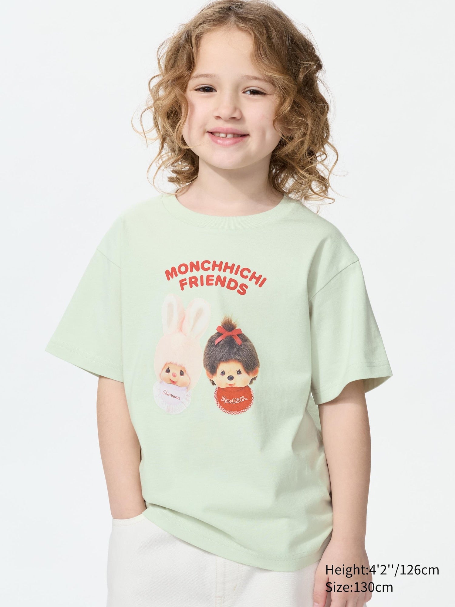 GIRLS Monchhichi UT (Short Sleeve Graphic T-Shirt) - LIGHT GREEN