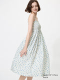Cotton Shirring Dress - OFF WHITE