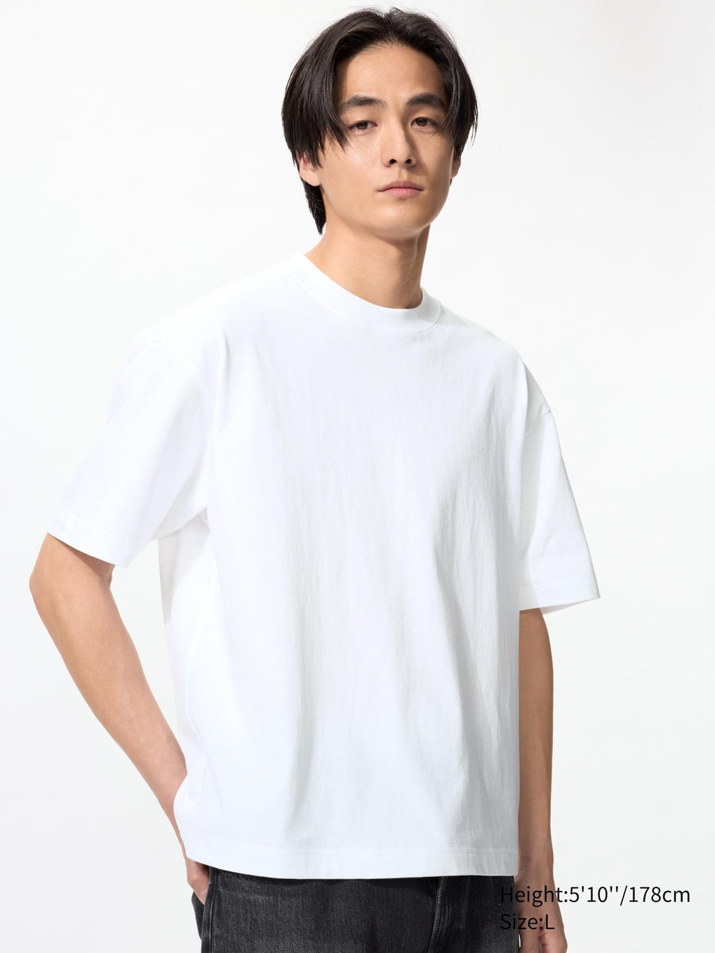 Boxy Cropped T-Shirt - WHITE