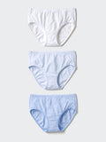GIRLS Stretch Cotton Shorts 3 Pairs - OFF WHITE