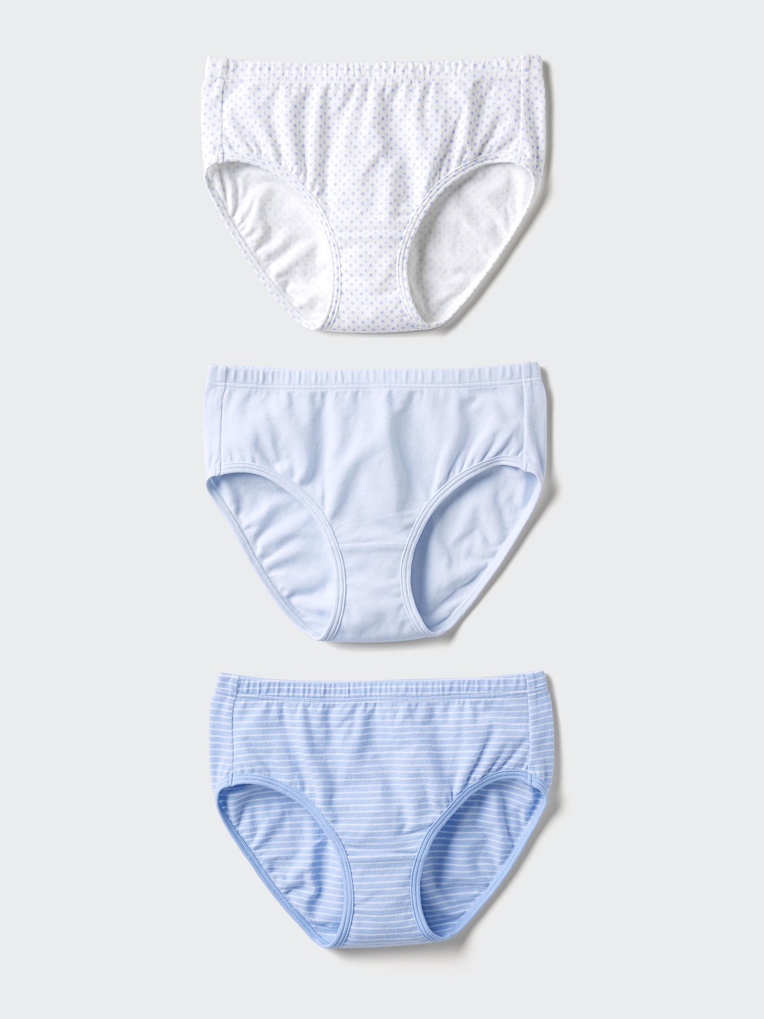 GIRLS Stretch Cotton Shorts 3 Pairs - OFF WHITE