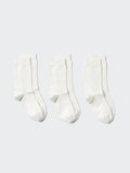 Socks 3 Pairs - WHITE