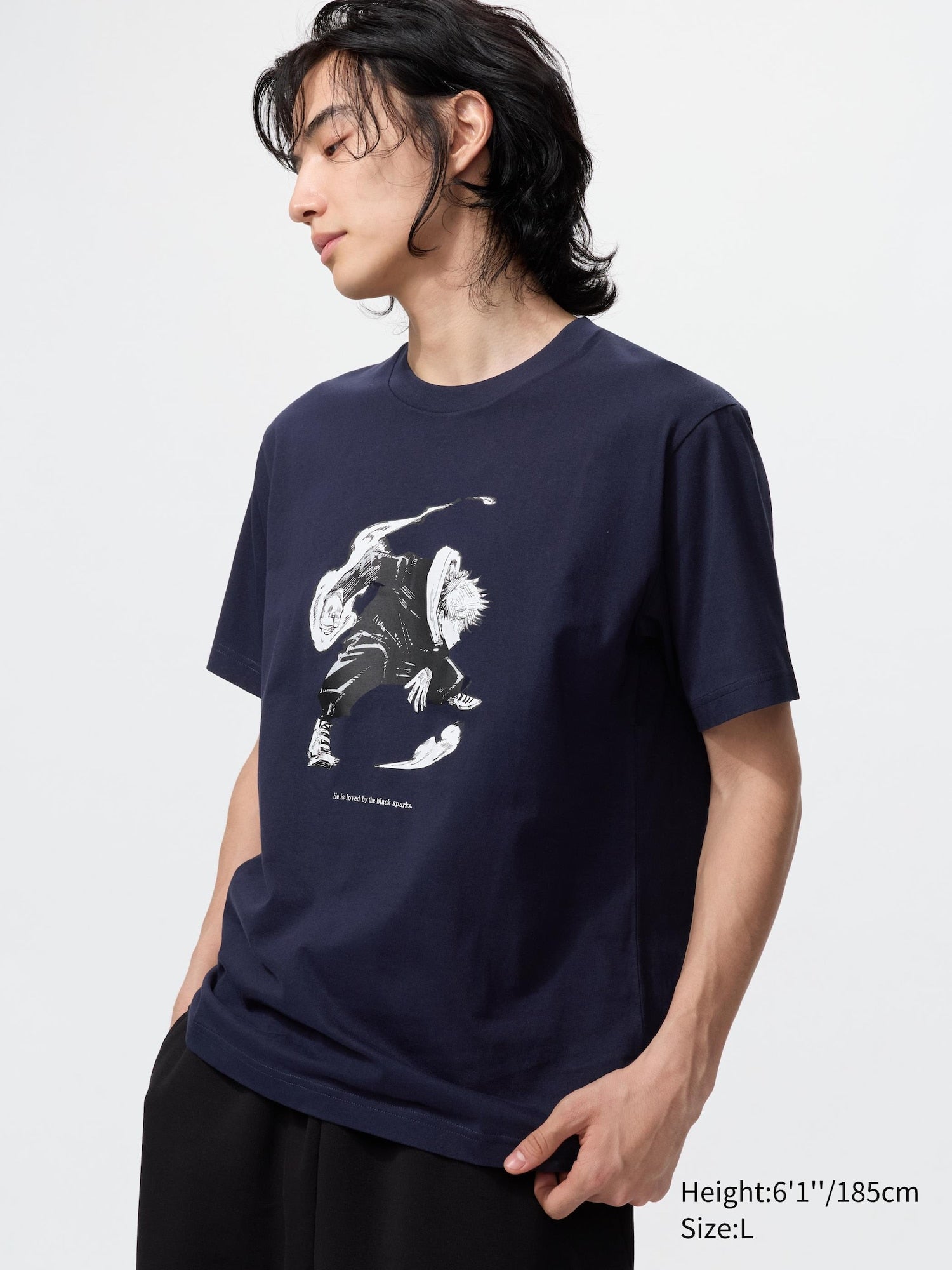 MANGA 100th UT - Jujutsu Kaisen (Short Sleeve Graphic T-Shirt) - NAVY