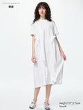 Frill T Dress - WHITE